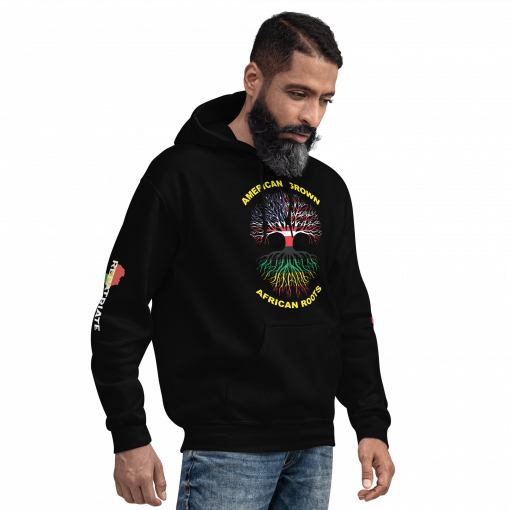 American Grown African Roots Unisex Hoodie - Image 3