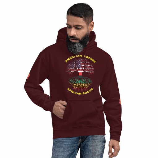 American Grown African Roots Unisex Hoodie - Image 9