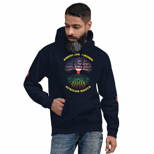 American Grown African Roots Unisex Hoodie - Image 5
