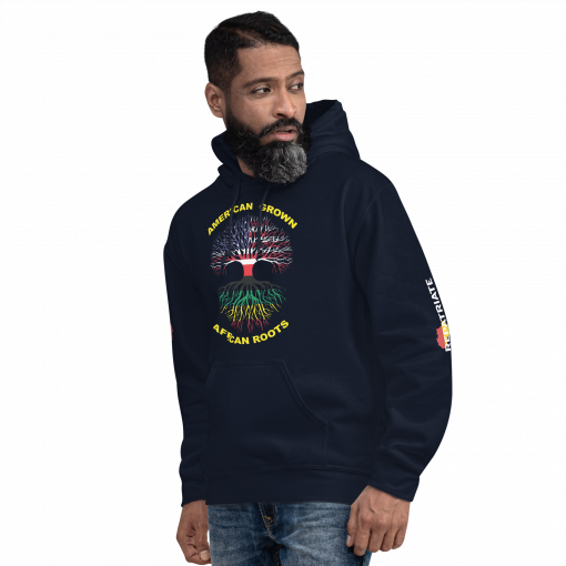American Grown African Roots Unisex Hoodie - Image 8