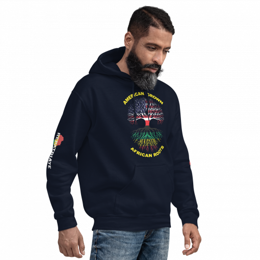 American Grown African Roots Unisex Hoodie - Image 7