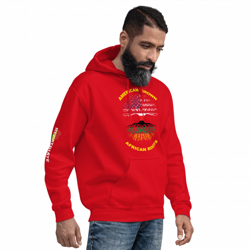 American Grown African Roots Unisex Hoodie - Image 19