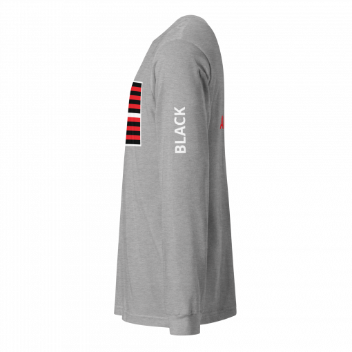 The Black American Flag Unisex Long Sleeve Tee - Image 47