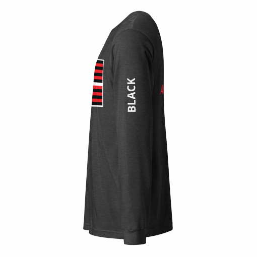The Black American Flag Unisex Long Sleeve Tee - Image 23