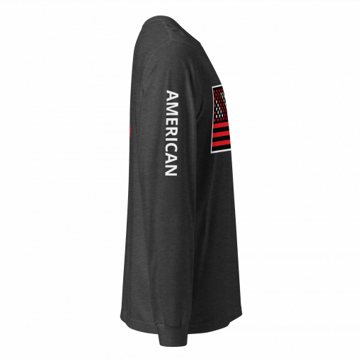 The Black American Flag Unisex Long Sleeve Tee - Image 22