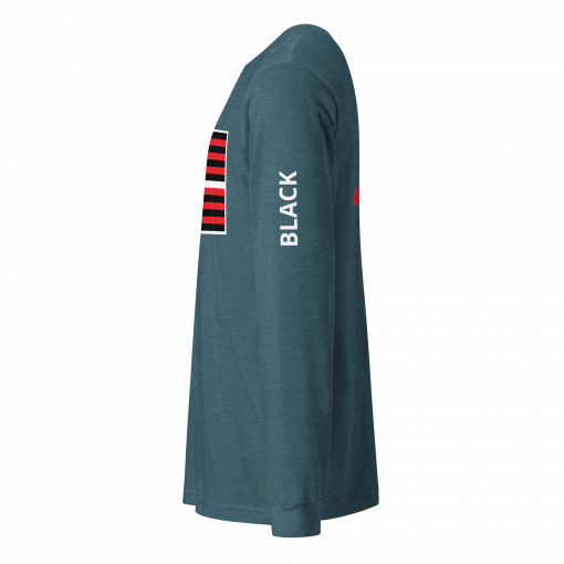 The Black American Flag Unisex Long Sleeve Tee - Image 31