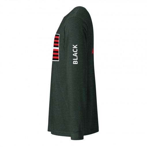 The Black American Flag Unisex Long Sleeve Tee - Image 19