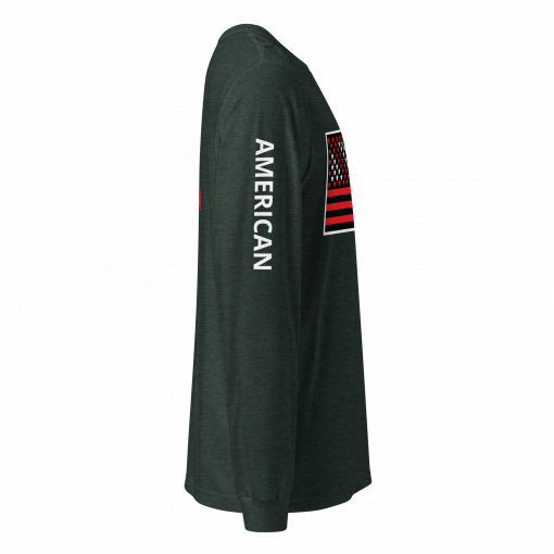 The Black American Flag Unisex Long Sleeve Tee - Image 18