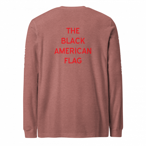 The Black American Flag Unisex Long Sleeve Tee - Image 40