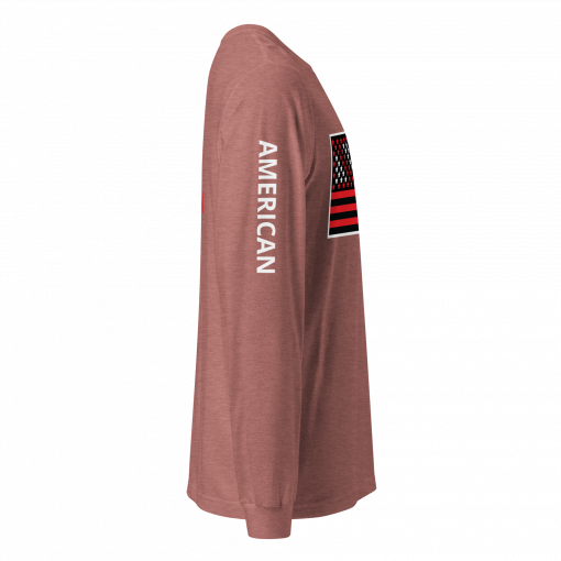 The Black American Flag Unisex Long Sleeve Tee - Image 38