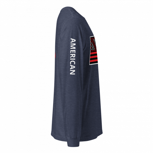 The Black American Flag Unisex Long Sleeve Tee - Image 26