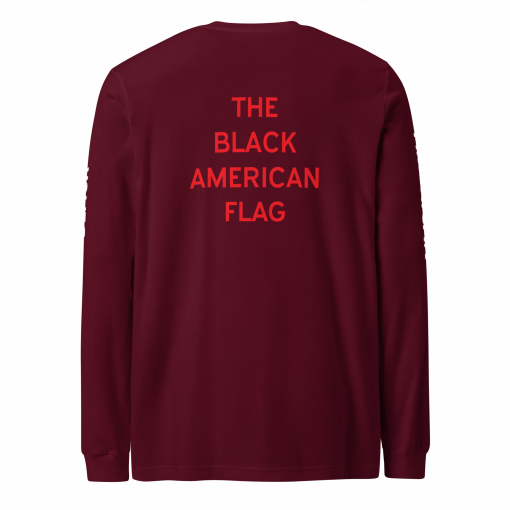 The Black American Flag Unisex Long Sleeve Tee - Image 16