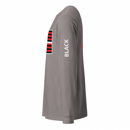 The Black American Flag Unisex Long Sleeve Tee - Image 43