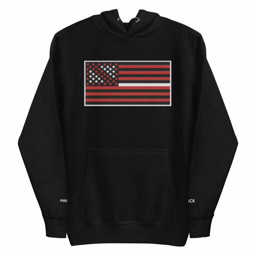 The Black American Flag Unisex Hoodie